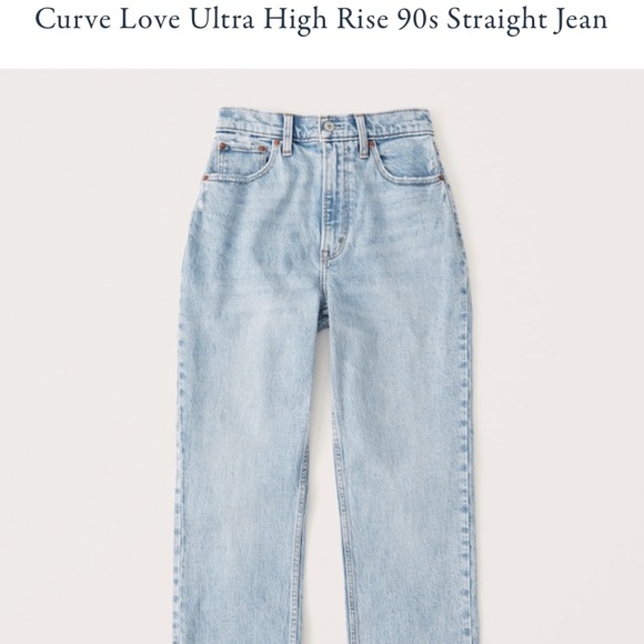 Abercrombie & Fitch Denim - abercrombie 90s high rise curve love jeans
